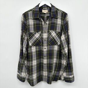 Ralph Lauren Denim Supply Utility Top Shirt Button Up Size XL Women Tartan Plaid